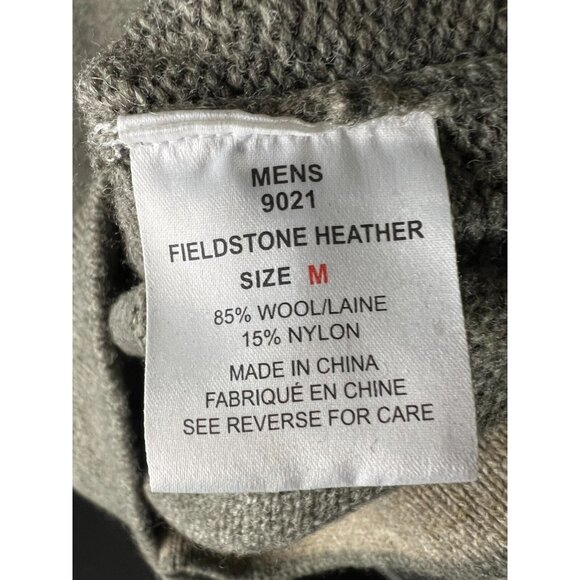 WOOLRICH 9021 Oat Mix Crew Neck WOOL Blend Sweater Pullover Mens Size MD EUC - Picture 3 of 6